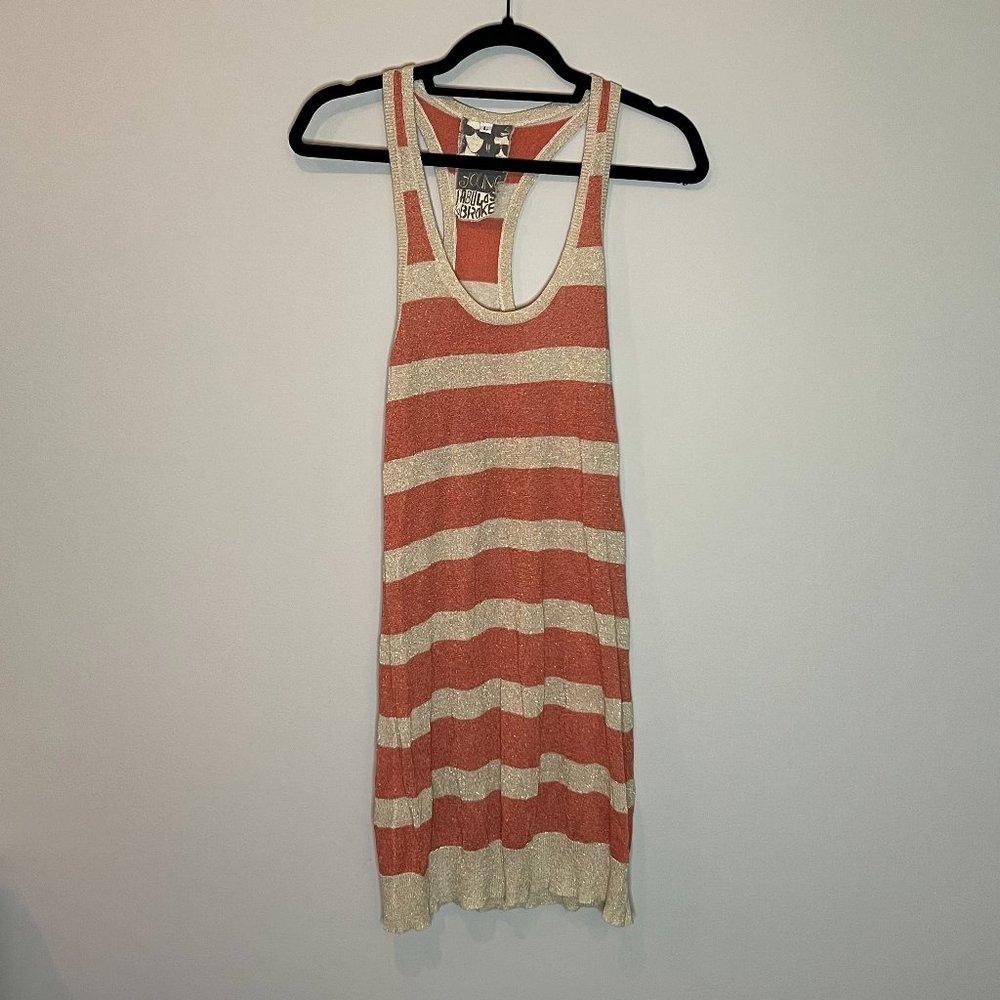 Young Fabulous & Broke Stripe Glitter Long Tank Top